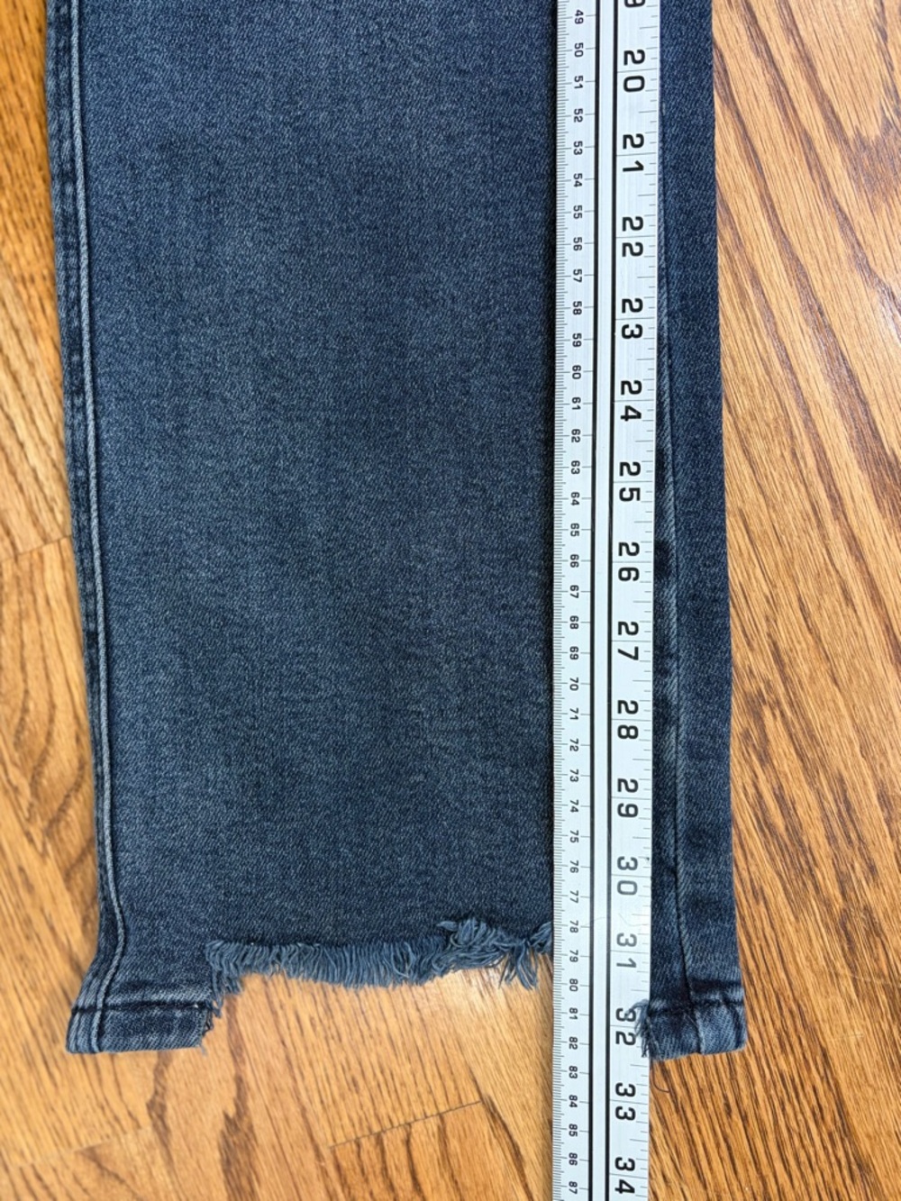 Judy Blue 4-way Stretch High Rise Button Fly Destroy Hem Straight Jeans - Picture 15 of 16